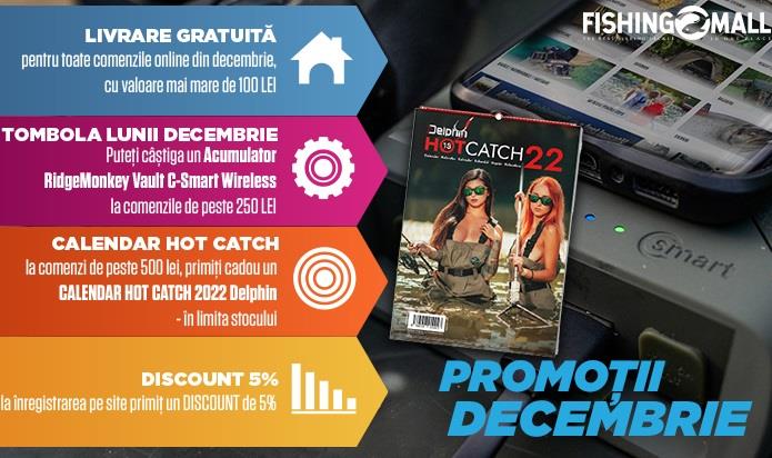Ultimele oferte din an și transport gratuit toată luna decembrie la FishingMall.ro!